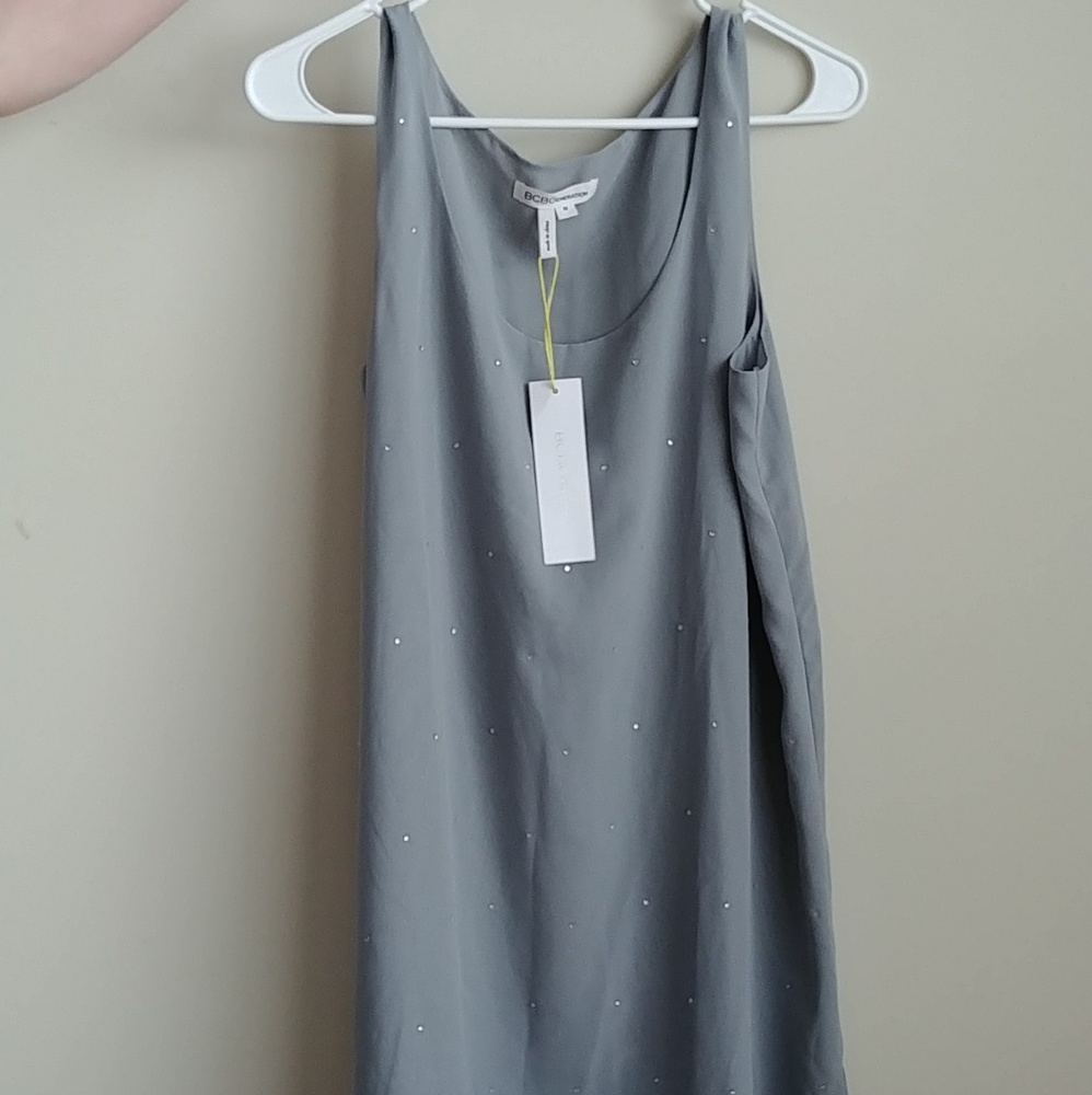 NWT Gray dress with gems